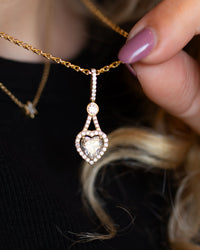 Ready to Ship | Amara | Heart Diamond Pendant