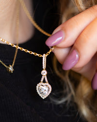 Ready to Ship | Amara | Heart Diamond Pendant