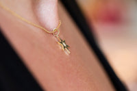 Zohar | Pointed Star of David Necklace with Diamond
