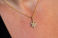 Zohar | Pointed Star of David Necklace with Diamond