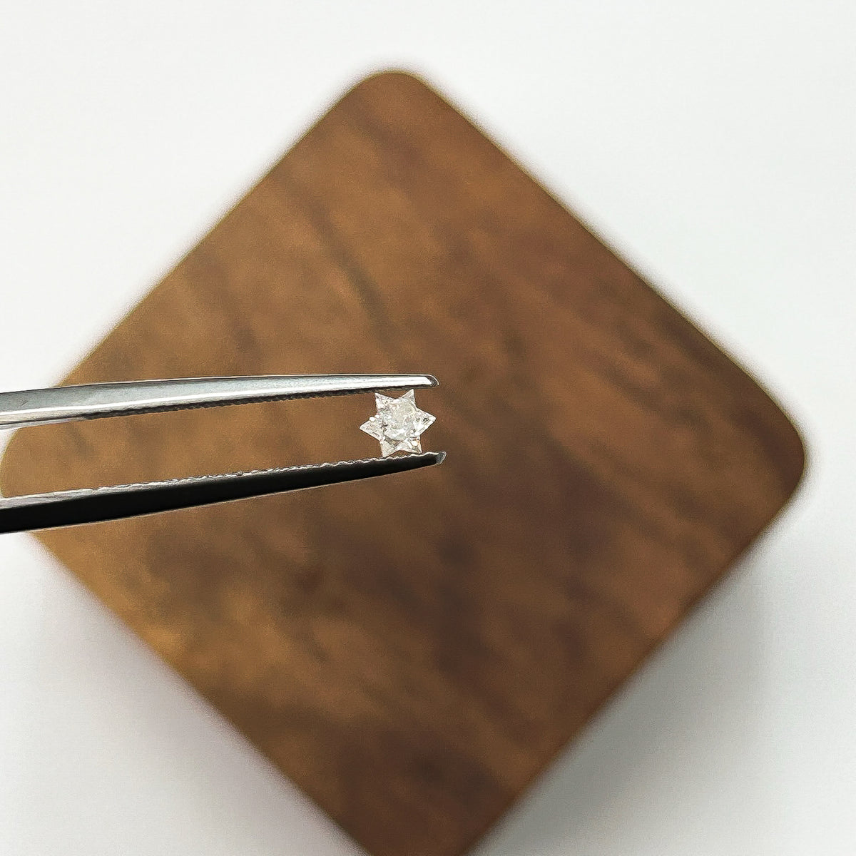 Star of David Diamond Cut Stud Earrings ©