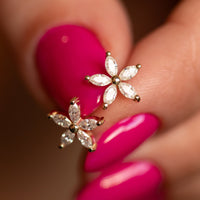 Petal Diamond Flower Studs