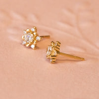 Wildflower Diamond floral Stud Earrings