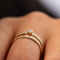 Small Diamond Engagement Ring