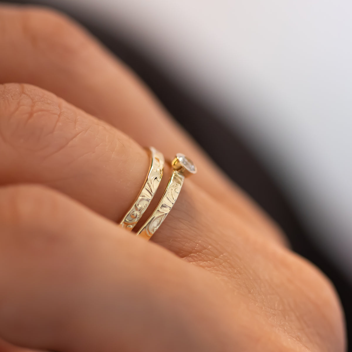Small Diamond Engagement Ring