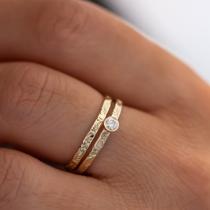 Small Diamond Engagement Ring