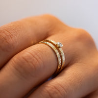 Floral Diamond Ring Set