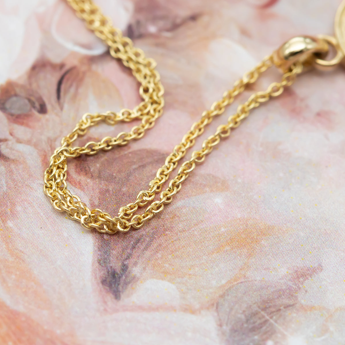 Floral Hamsa Pendant Necklace