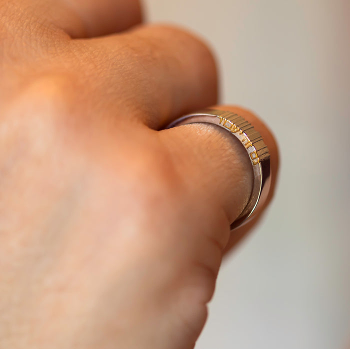 'This Too Shall Pass' Bold Letters Ring - טבעת גם זה יעבור