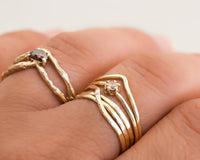 Infinity Diamond Gold Ring
