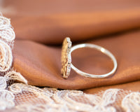 Floral Hamsa Ring Hand of God Ring