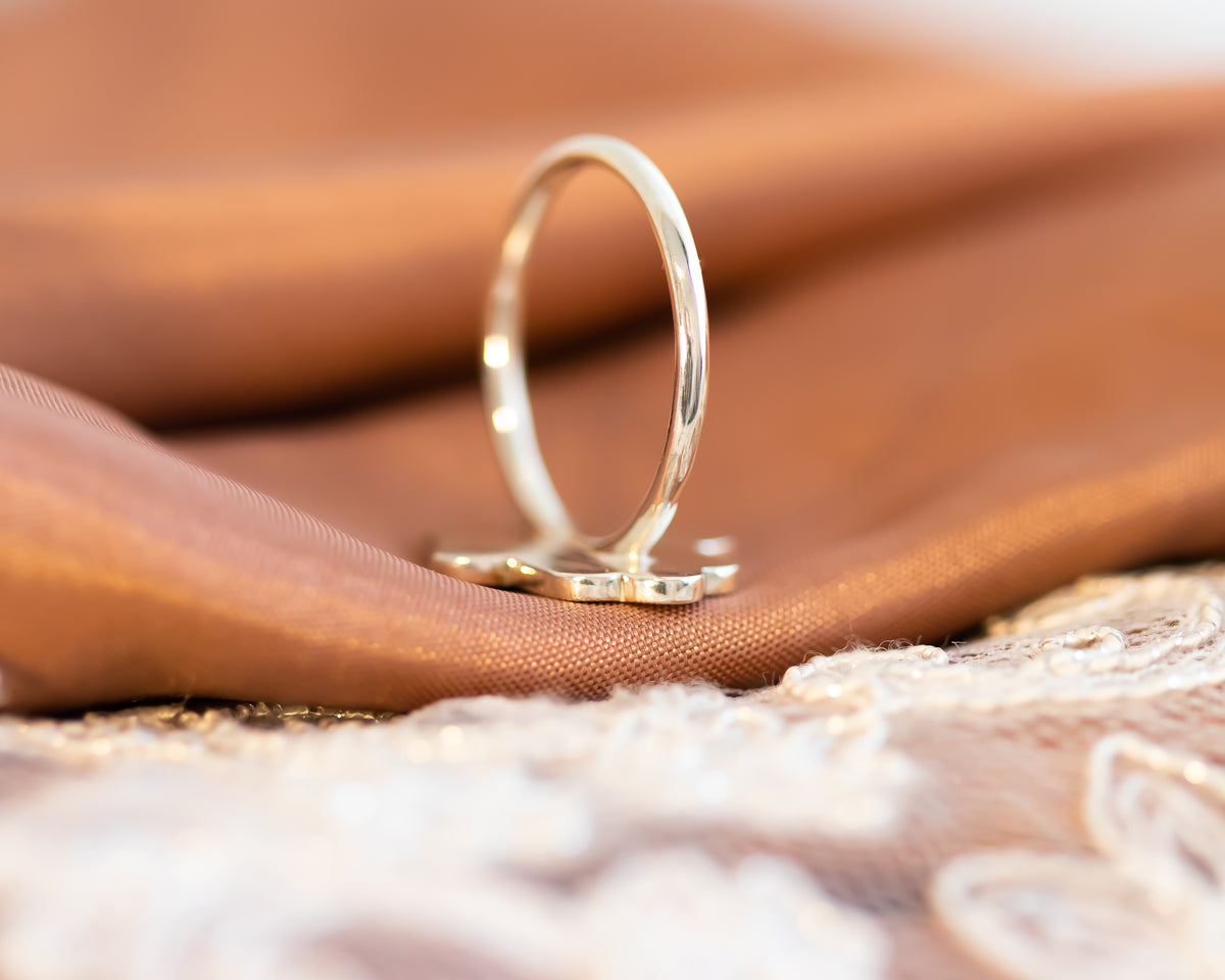 Floral Hamsa Ring Hand of God Ring