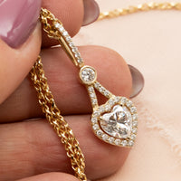Ready to Ship | Amara | Heart Diamond Pendant