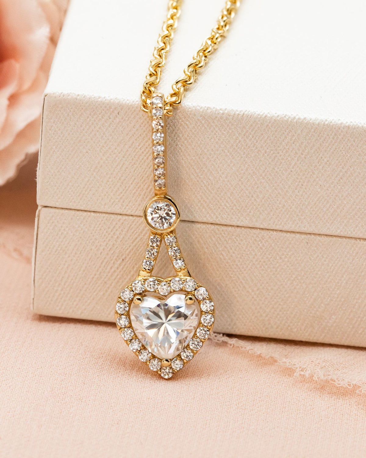 Ready to Ship | Amara | Heart Diamond Pendant