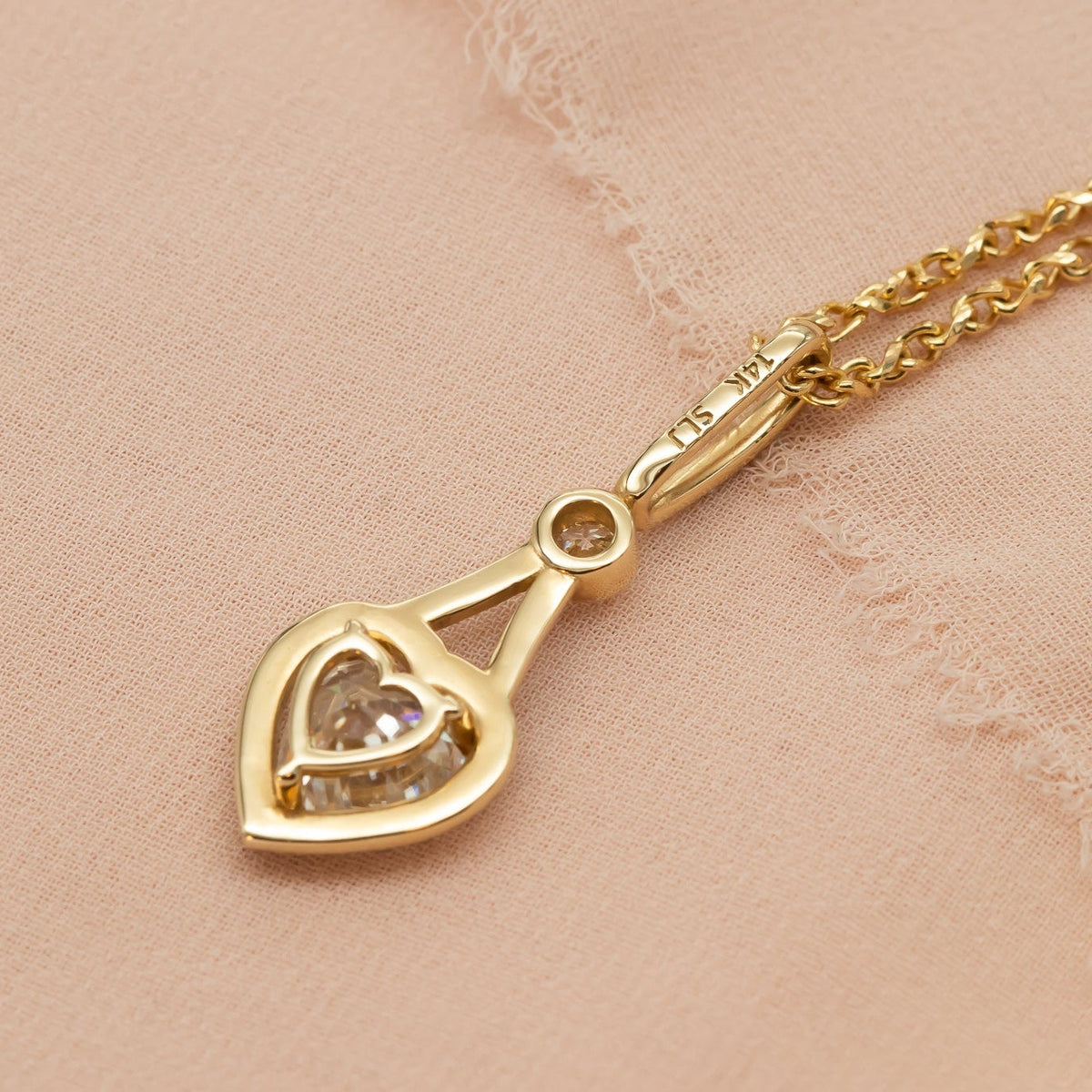 Ready to Ship | Amara | Heart Diamond Pendant