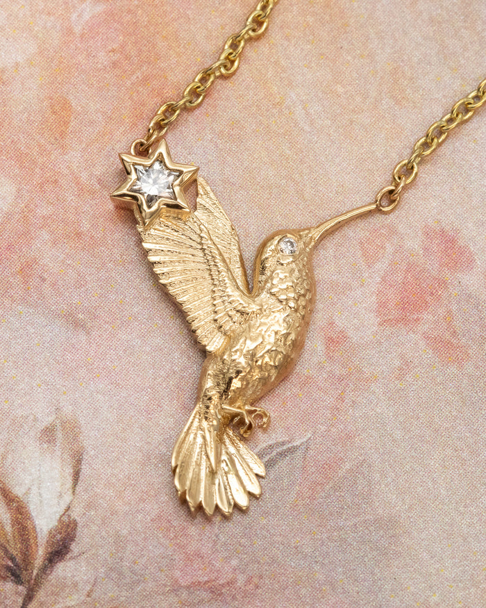 Hummingbird pendant necklace