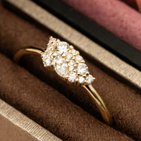 Serenity | Delicate Diamond Cluster Ring