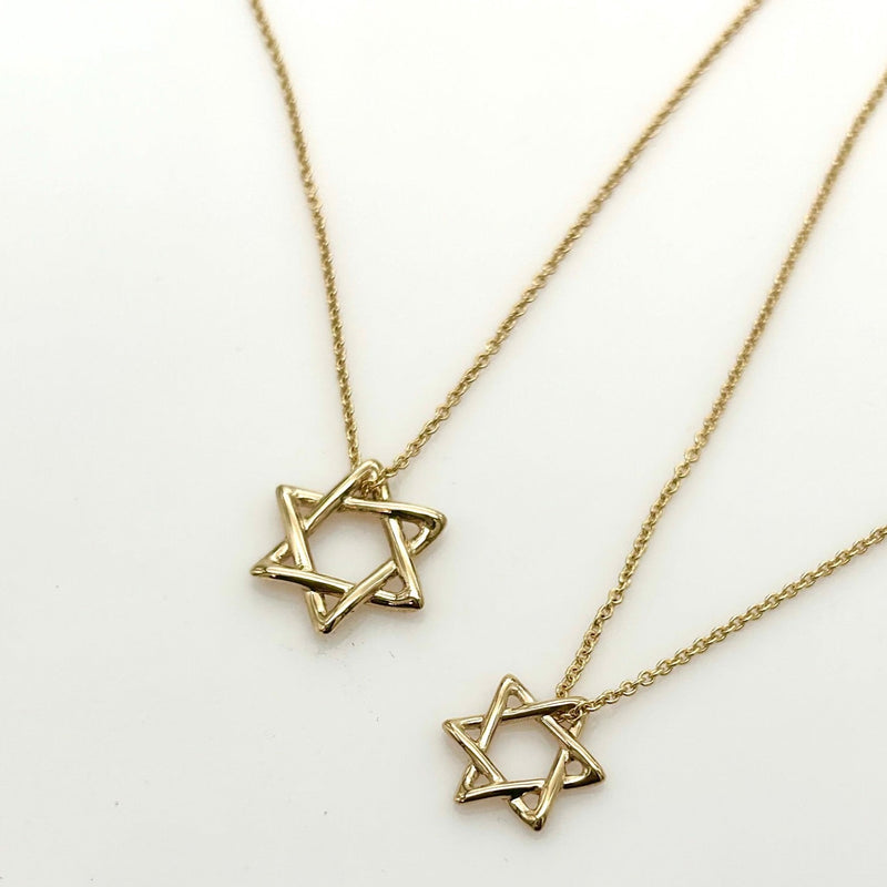 Rounded Star of David Pendant Necklace - Magen David Jewelry