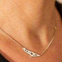 Israel Map Necklace