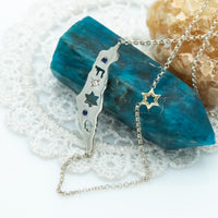 Israel Map Necklace