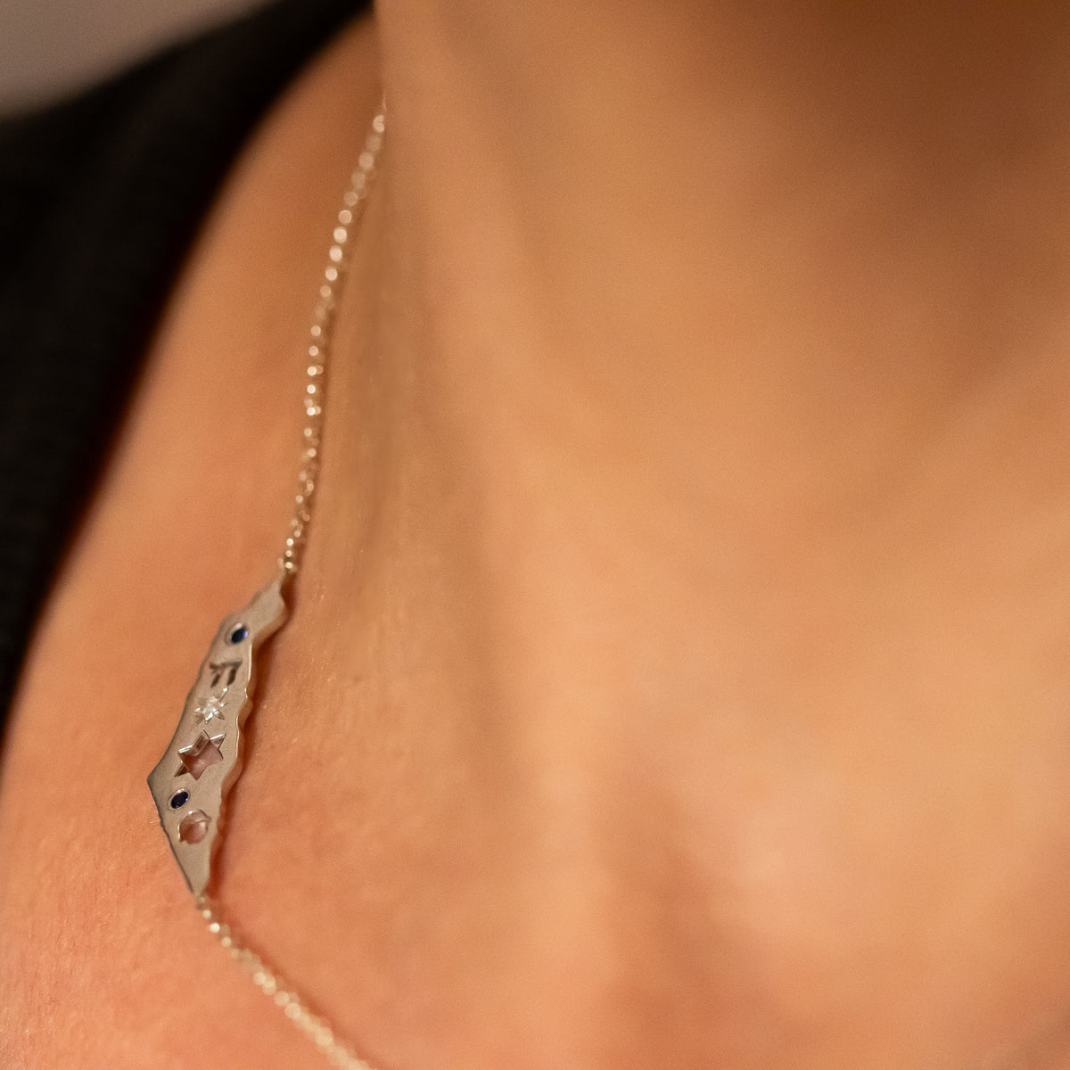 Israel Map Necklace
