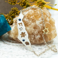 Israel Map Necklace
