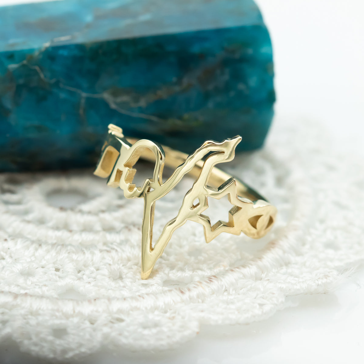 Israeli Symbols Ring
