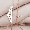 Israel Map Necklace