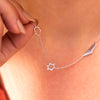 Map of Israel charm Necklace