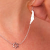 Map of Israel charm Necklace