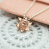 Star of David Lion Pendant Necklace For Men