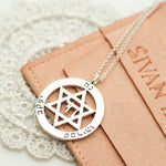 Personalized Star of David Pendant Necklace