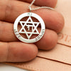 Personalized Star of David Pendant Necklace