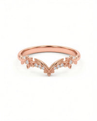 Laurel | Floral Diamond Wedding Band