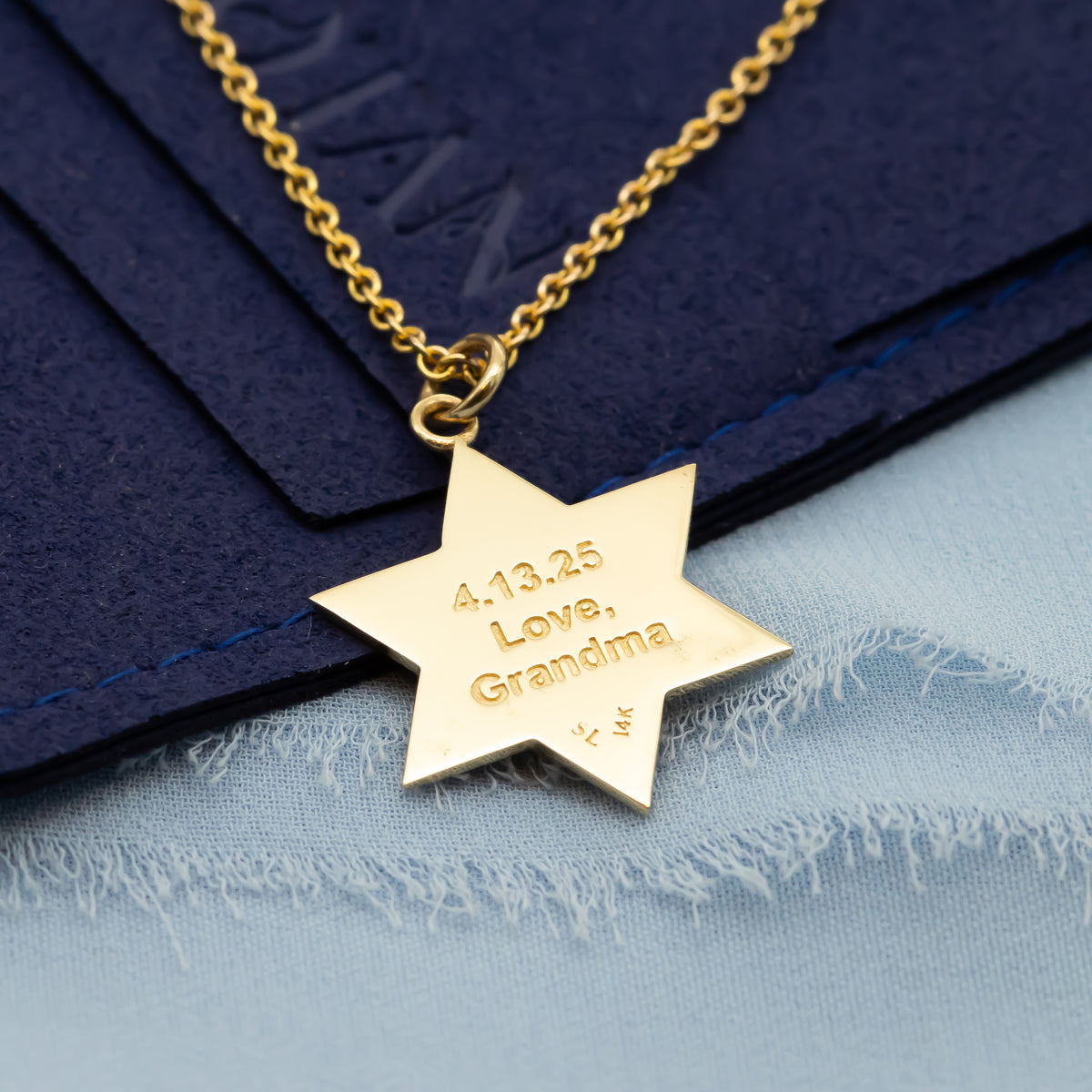 Star of David Lion Pendant Necklace For Men