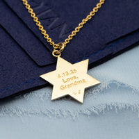 Star of David Lion Pendant Necklace For Men