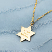 Star of David Lion Pendant Necklace For Men