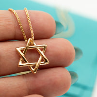 Men Star of David Pendant Necklace