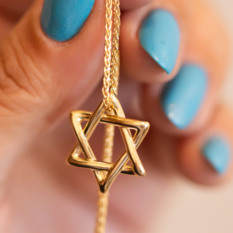 Men Star of David Pendant Necklace