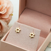 Magen David Earrings, Star of David Stud Earrings