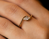 Marquise Diamond Ring, marquise diamod engagement ring , diamond bridal ring set 