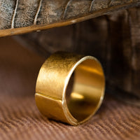 Wide Cigar Wedding Band