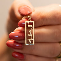 Custom Hebrew Name Gold Necklace