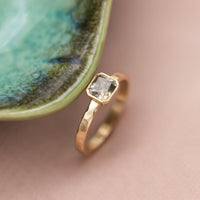 Olive Light | Radiant-Cut Olive-Gray Diamond Ring