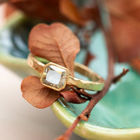 Olive Light | Radiant-Cut Olive-Gray Diamond Ring