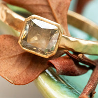 Olive Light | Radiant-Cut Olive-Gray Diamond Ring