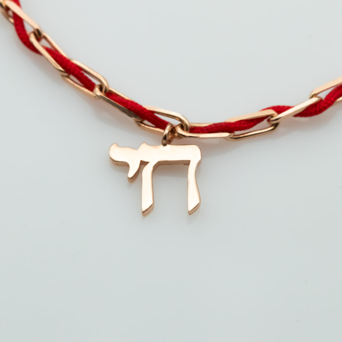 Blessed - Charm Bracelet with a Red String - Blessed by the Rabbi