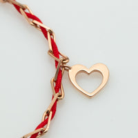 Blessed - Charm Bracelet with a Red String - Blessed by the Rabbi