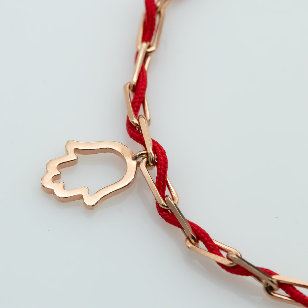Blessed - Charm Bracelet with a Red String - Blessed by the Rabbi