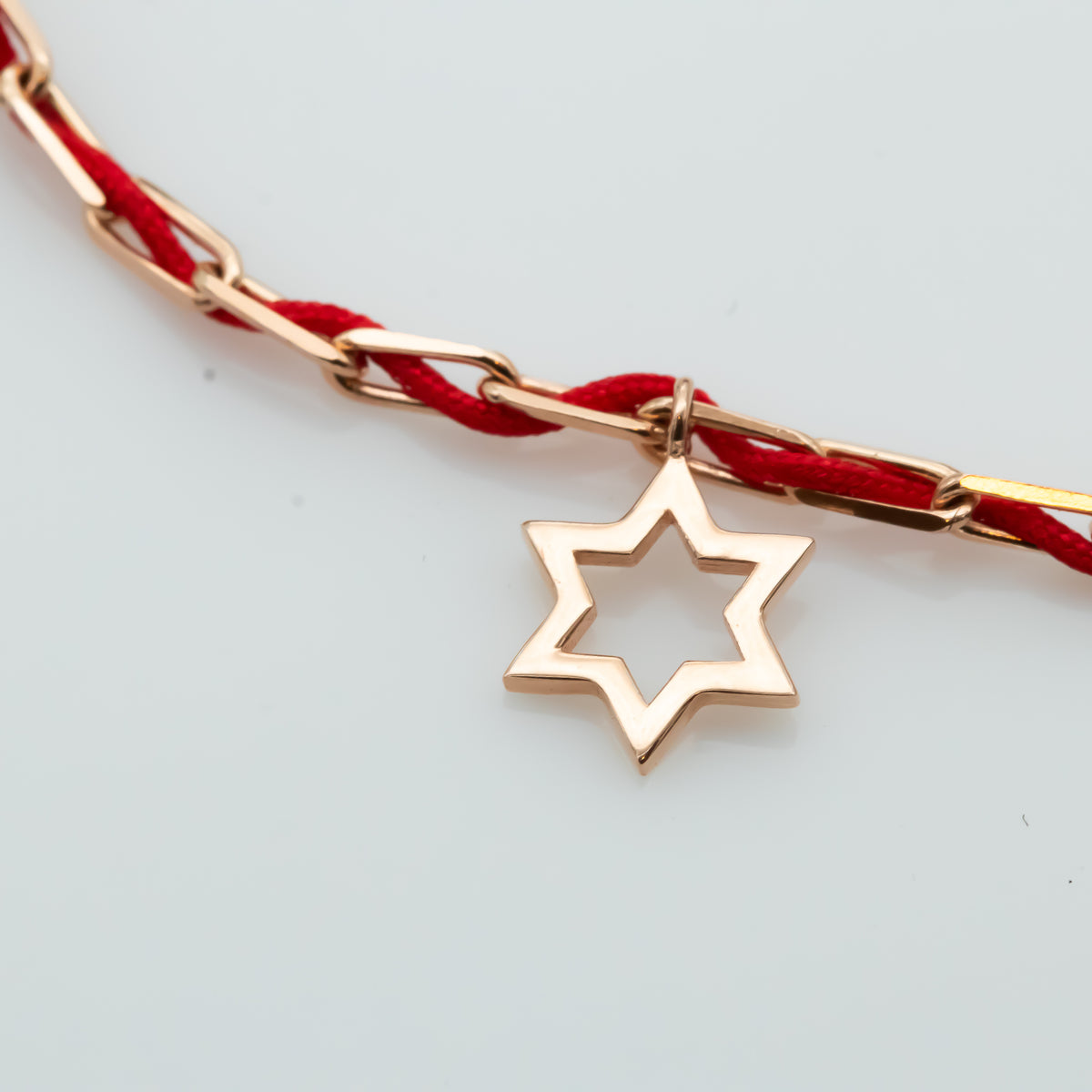 Blessed - Charm Bracelet with a Red String - Blessed by the Rabbi